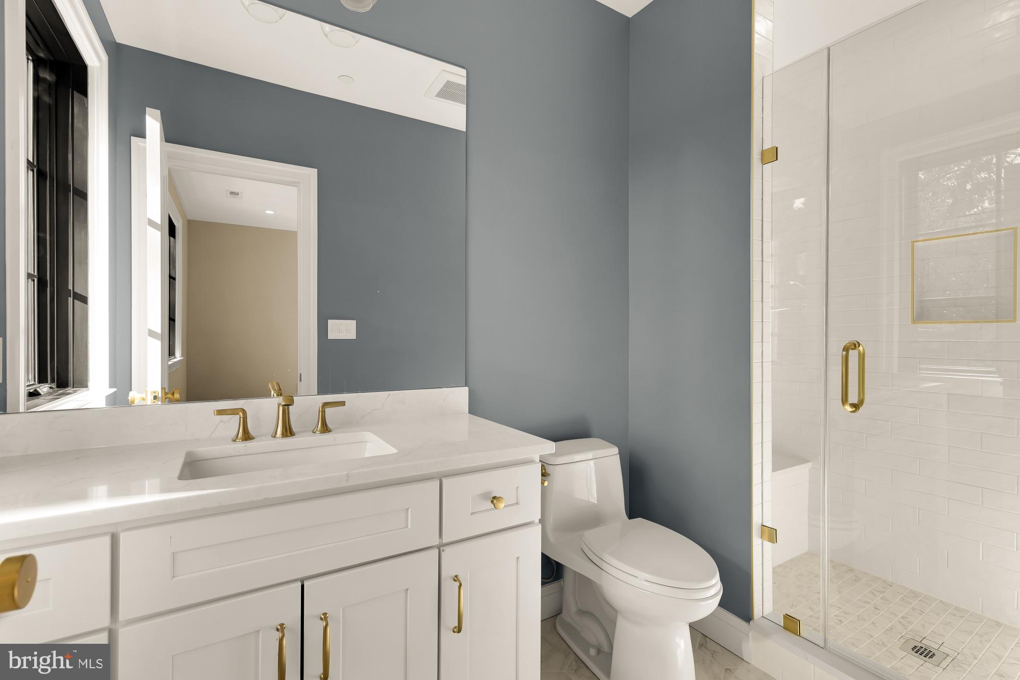 2733 Chesapeake Street Northwest Washington, DC 20008 - Photo 63 of 111 a bathroom with a toilet sink and mirror
