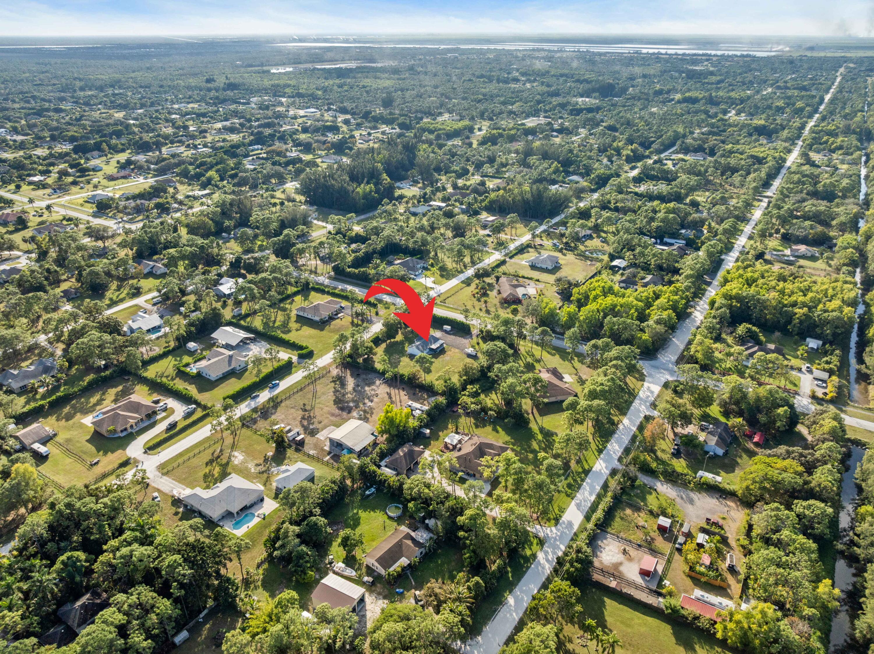 17493 41st Road North The Acreage, FL 33470 - Photo 44 of 45 an aerial view of residential houses with city view