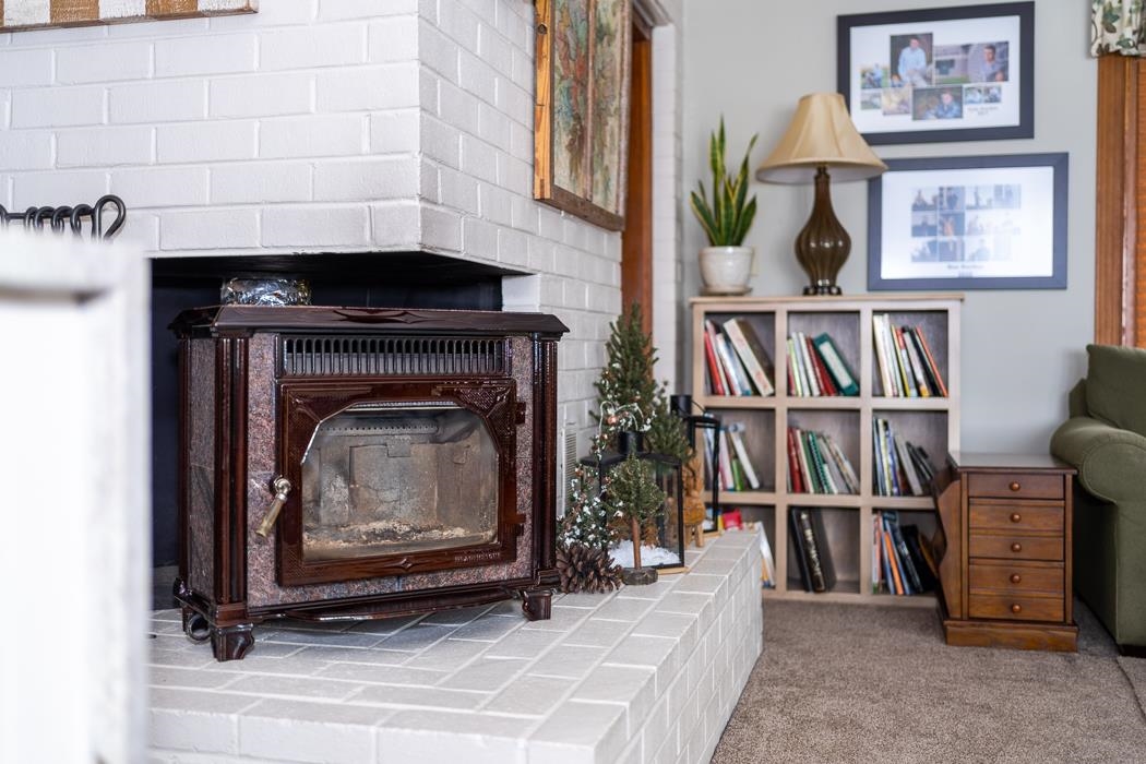 205 Cattle Scales Road Waynesboro, VA 22980 - Photo 48 of 75 a living room with fireplace furniture and a book shelf