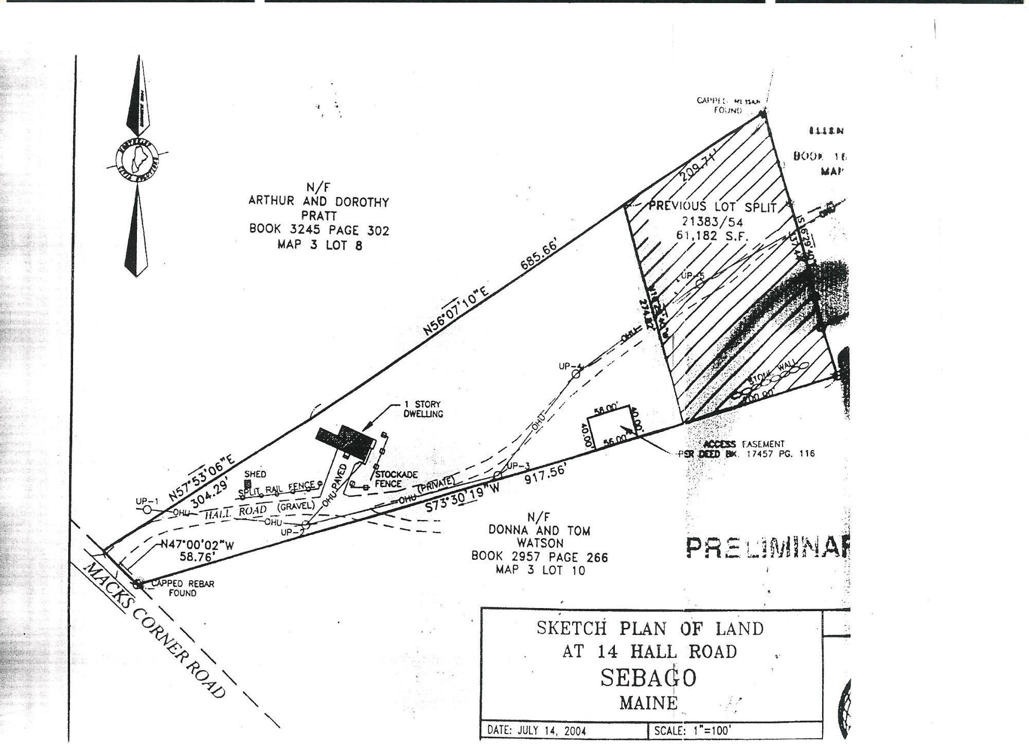 0 Hall Road Sebago, ME 04029 - Photo 2 of 2 0 Hall Road survey2