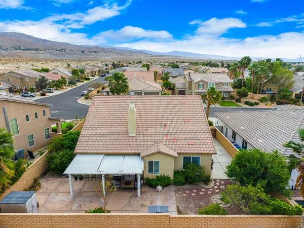 a aerial view of a house