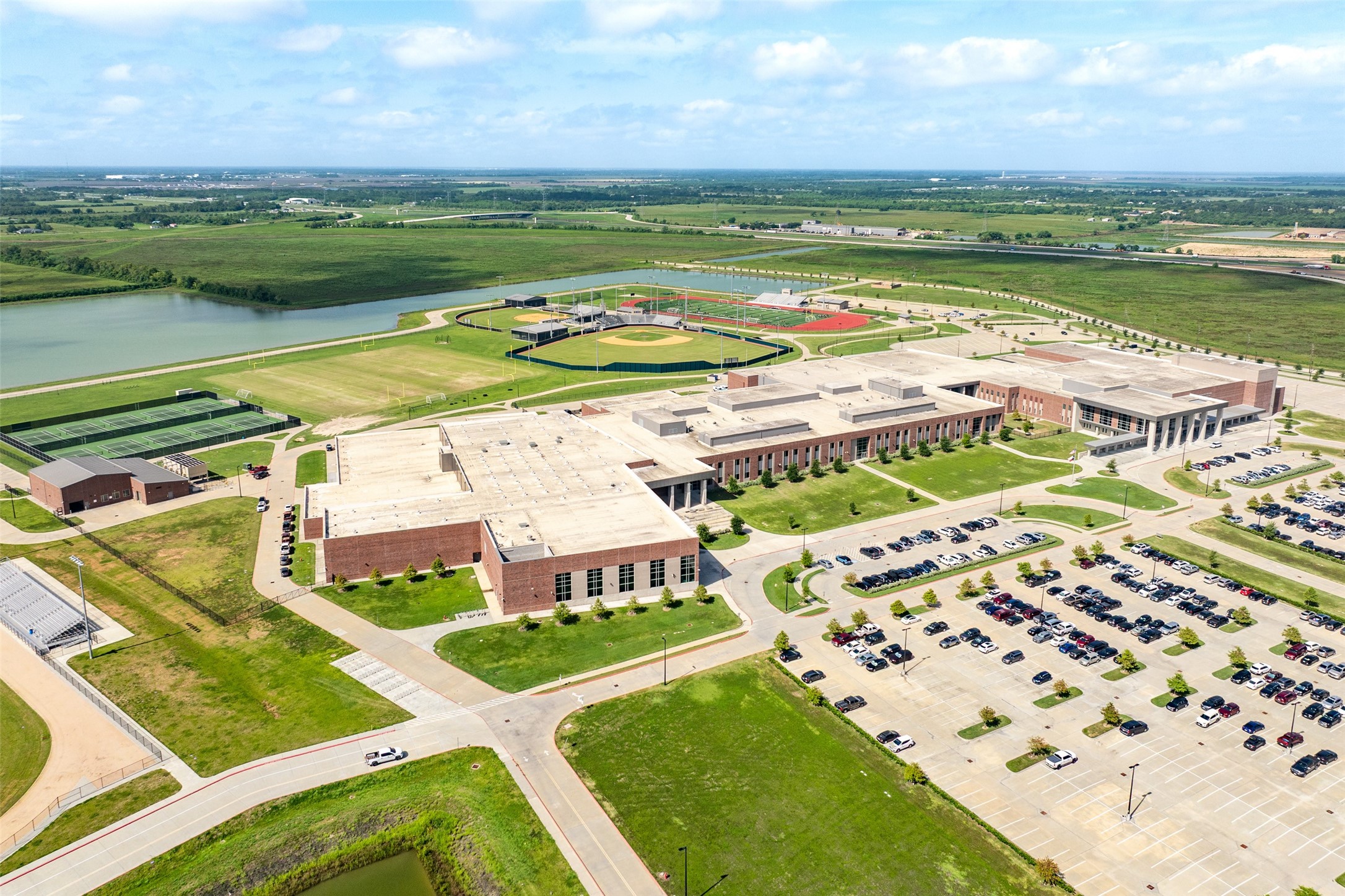 3519 Bay Drive Rosharon, TX 77583 - Photo 46 of 49 aerial of Iowa Colony High School