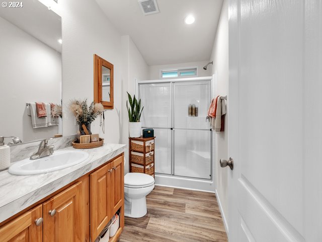 22575 Business 18 Willamina, OR 97396 - Photo 11 of 24 a bathroom with a sink a toilet and shower