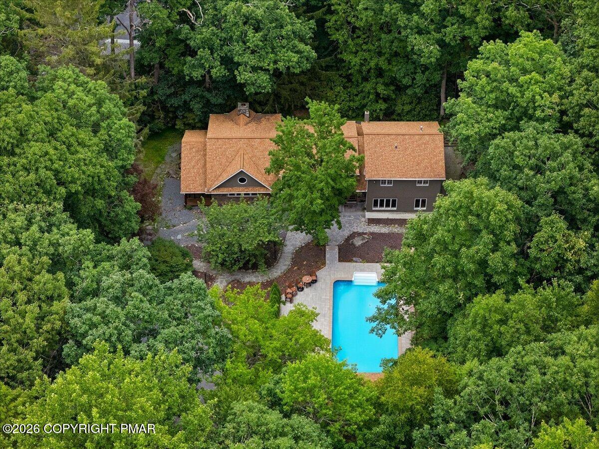 360 Babbling Brook Road Scotrun, PA 18355 - Photo 43 of 46 Aerial Home View