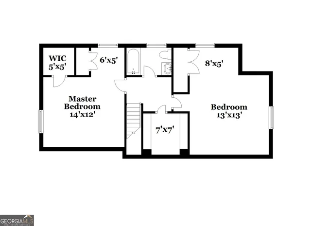 a picture of a bench in a white wall