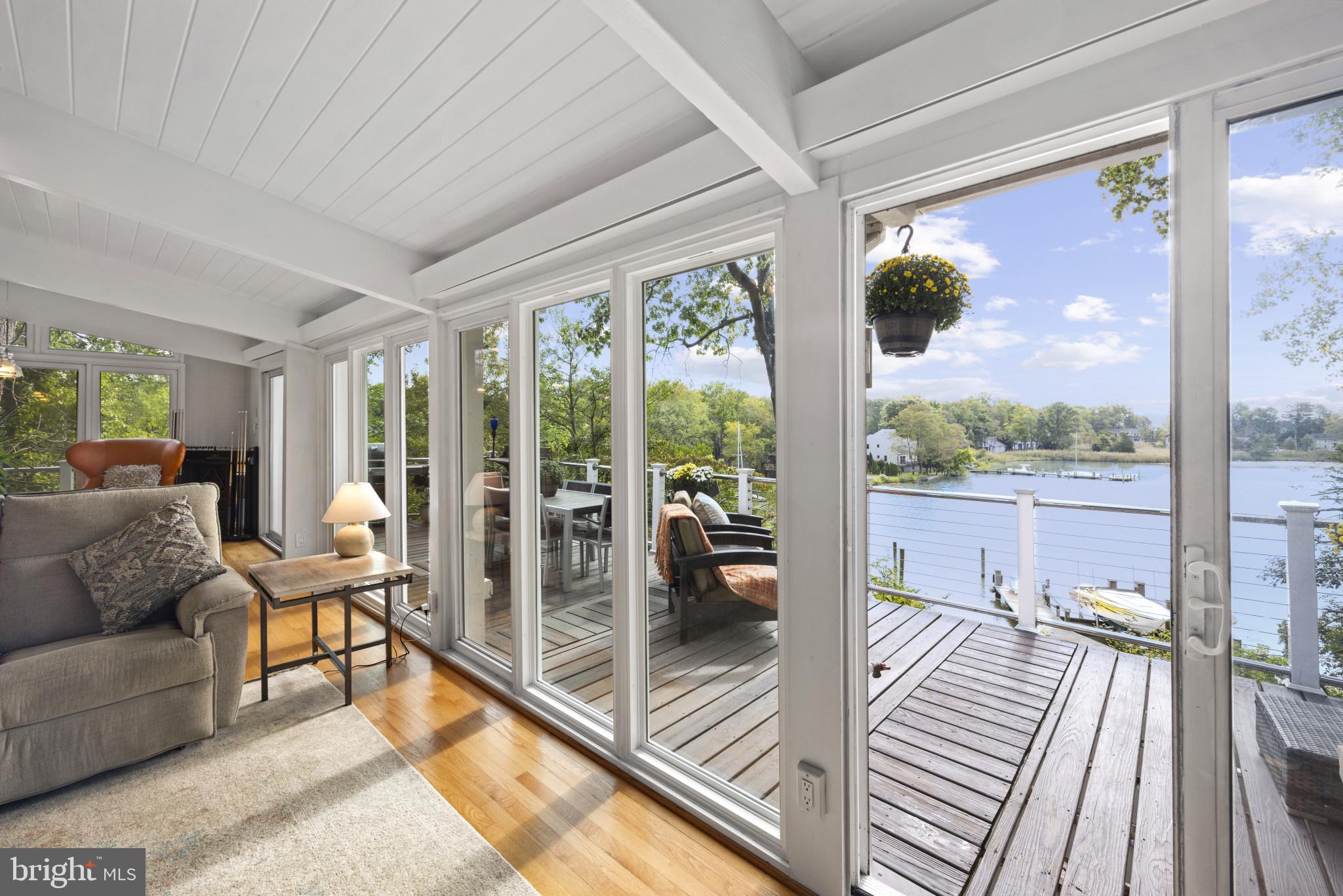 103 Fogle Drive Annapolis, MD 21403 - Photo 10 of 37 a living room with furniture and a large window with balcony view