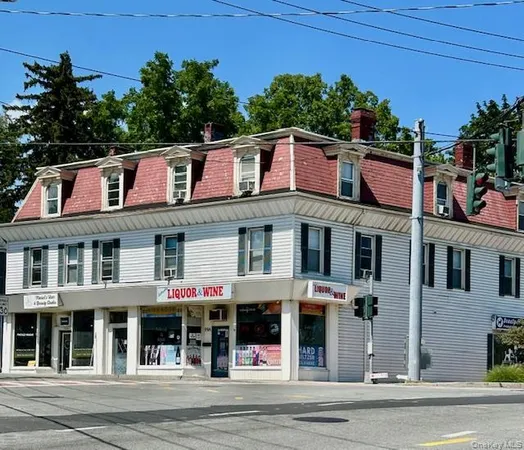 a front view of residential houses