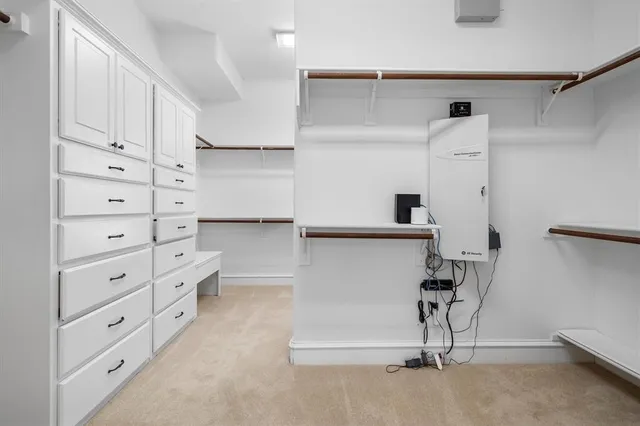 a view of cabinets and entryway