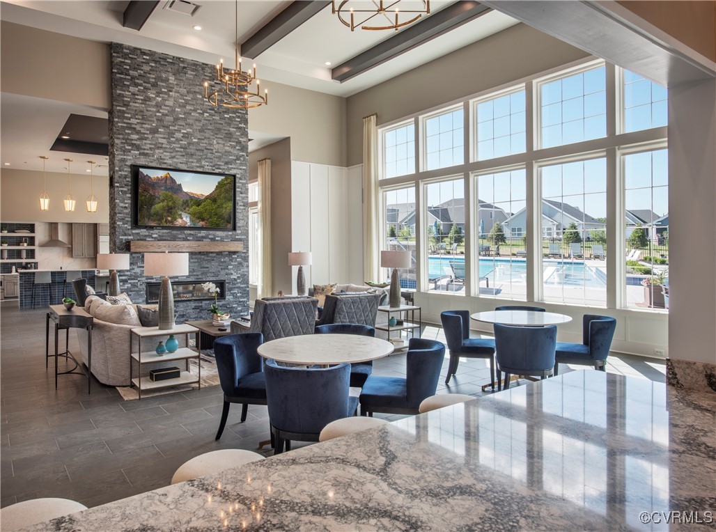 Undisclosed Address Chester, VA 23831 - Photo 25 of 32 a living room with fireplace furniture and a large window
