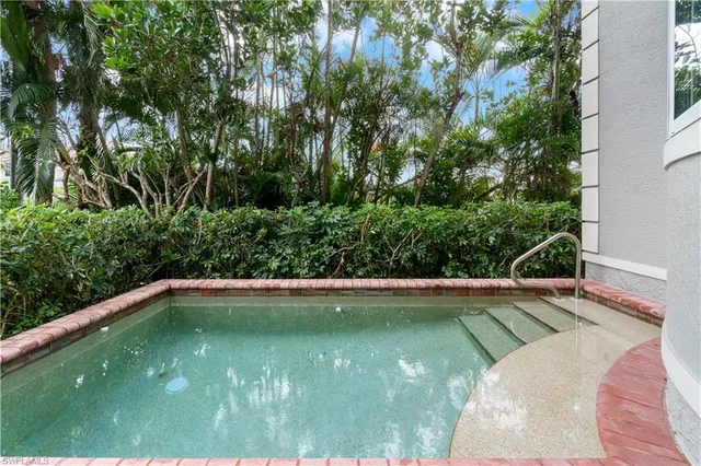 a view of a bathtub in a balcony