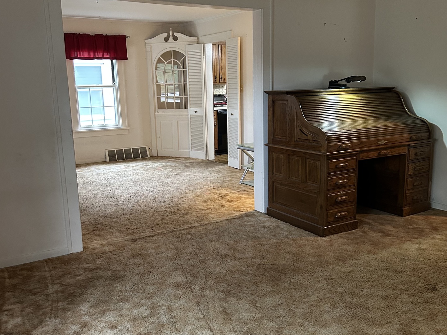8542 School Street Morton Grove, IL 60053 - Photo 19 of 28 a view of an empty room with window and fireplace