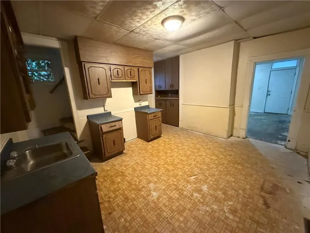 a room with storage and utility