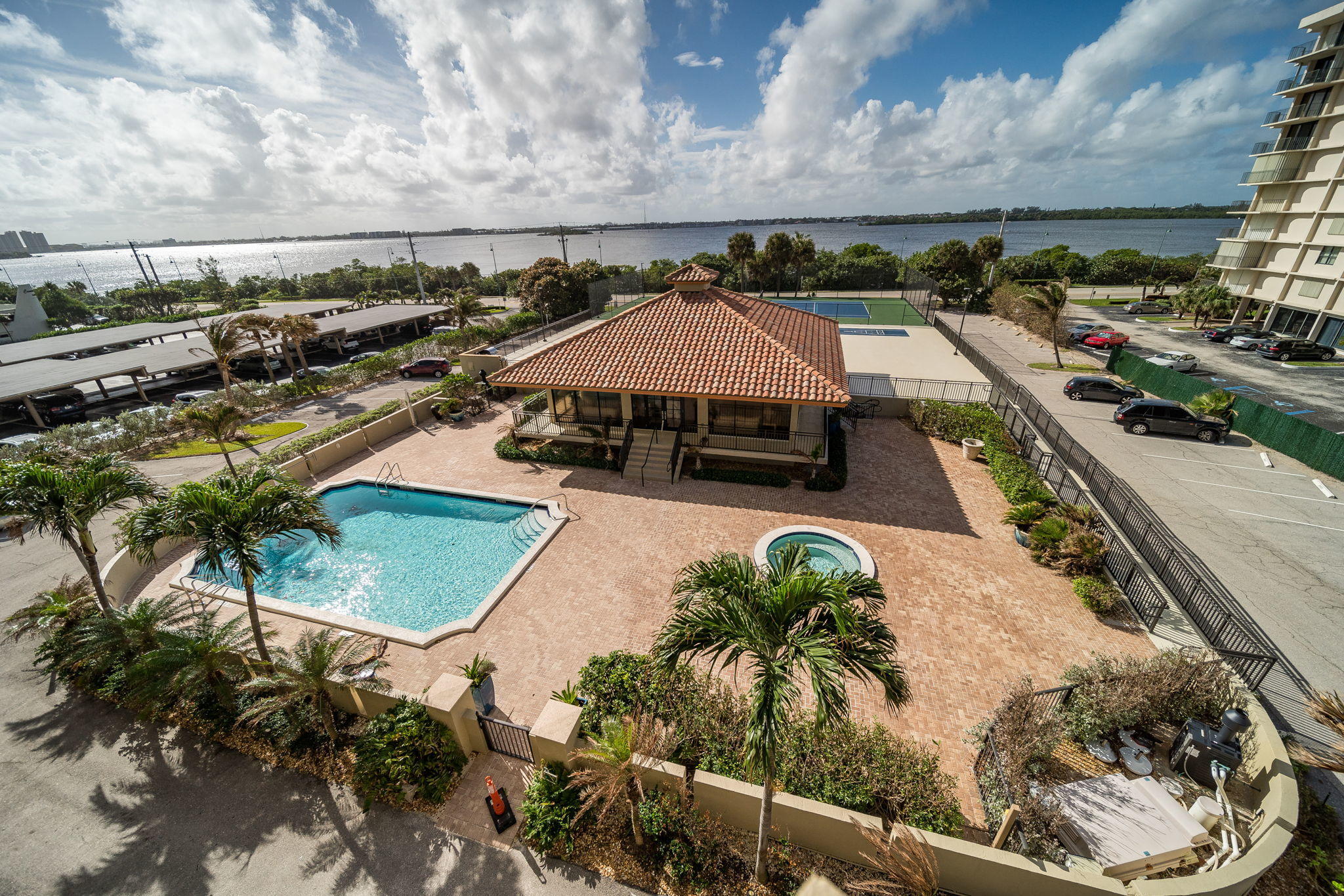 5460 North Ocean Drive, Unit 3D Riviera Beach, FL 33404 - Photo 23 of 30 Clubhouse Balcony View