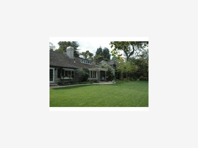 a picture of a person in a yard