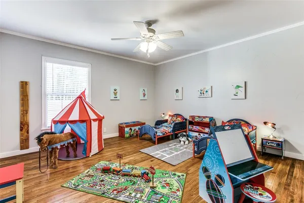 a workspace with furniture and window