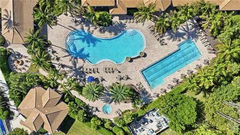 a view of a table and chairs in patio