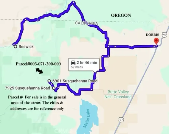 $64,999 | 0 Susquehanna Road, Dorris, CA 96023