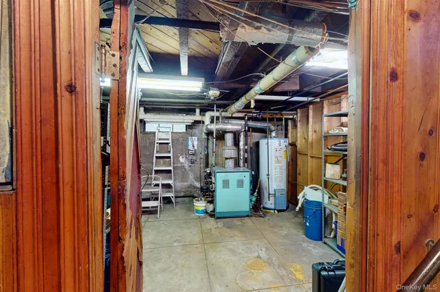 a view of storage and utility room