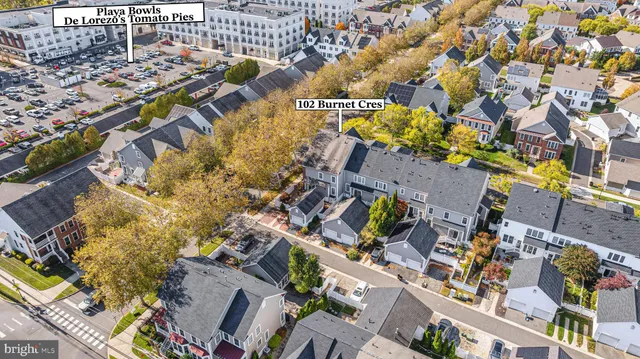 an aerial view of multiple house