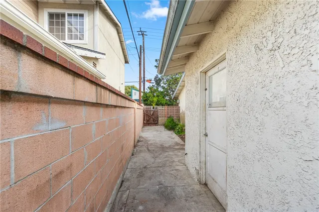a view of a house with a patio