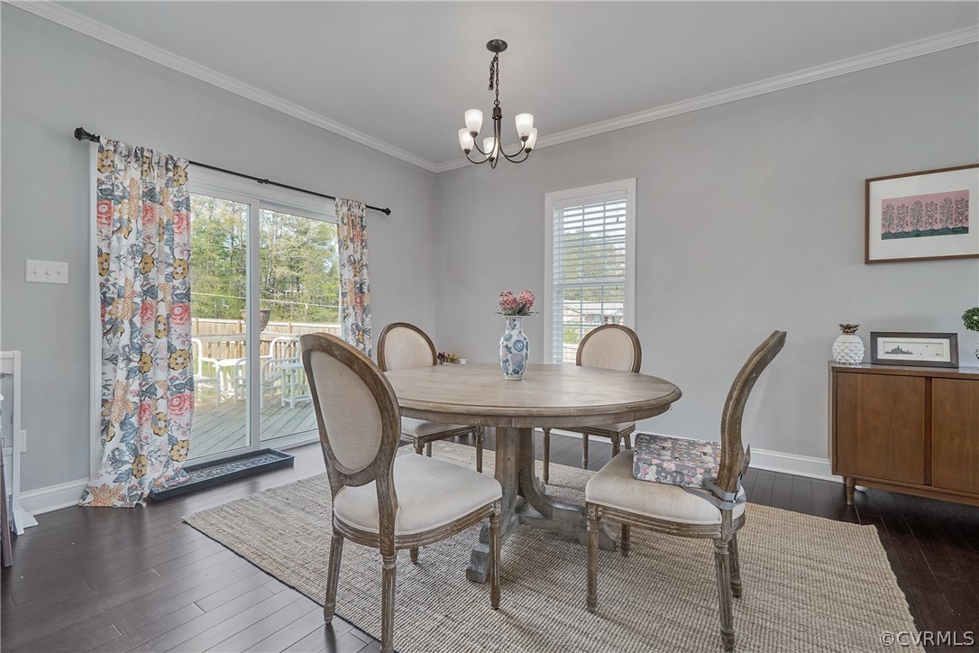 2160 Fairground Road Maidens, VA 23102 - Photo 16 of 42 a view of a dining room with furniture window and wooden floor