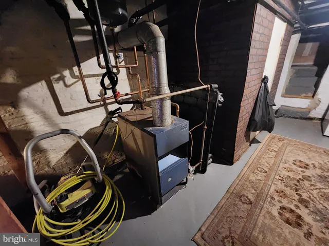 a view of storage and utility room