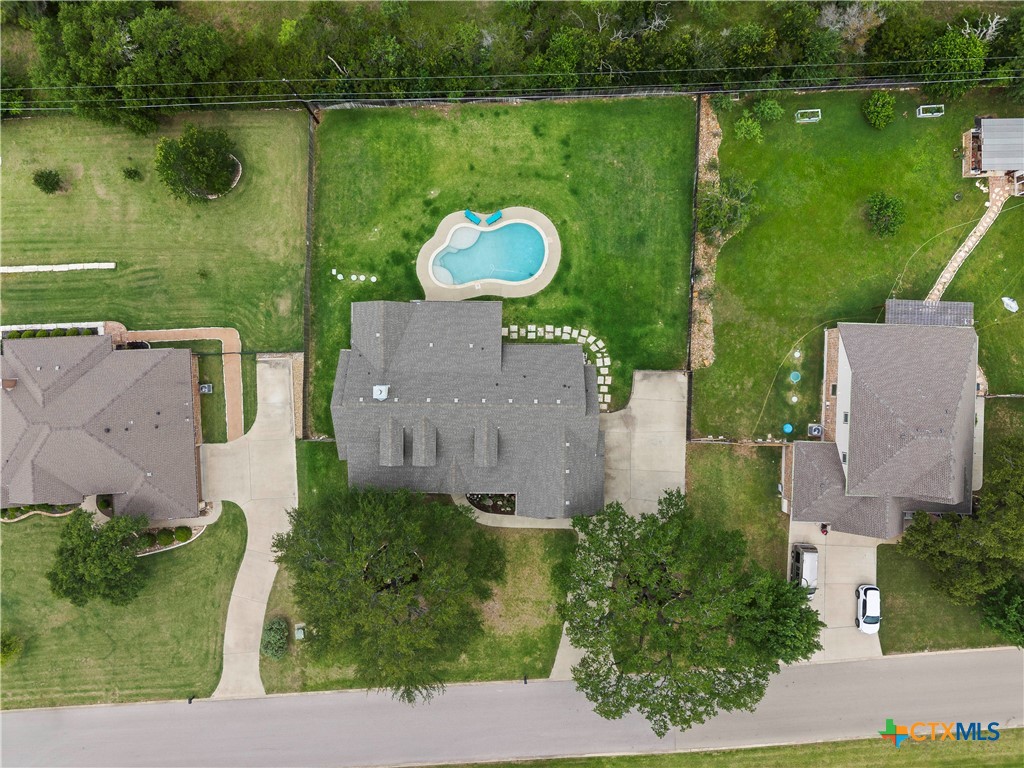 2649 Bowles Ranch Road Belton, TX 76513 - Photo 5 of 36 an aerial view of a house with a lake view