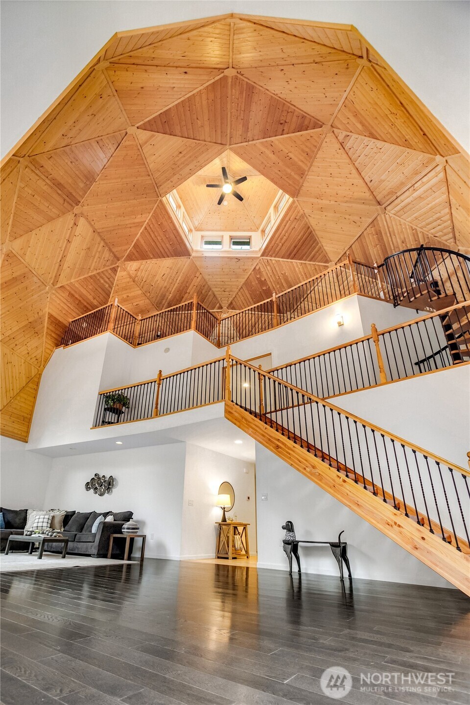 9504 Southwest Caulfield Lane Port Orchard, WA 98367 - Photo 8 of 40 a view of entryway and hall with wooden floor