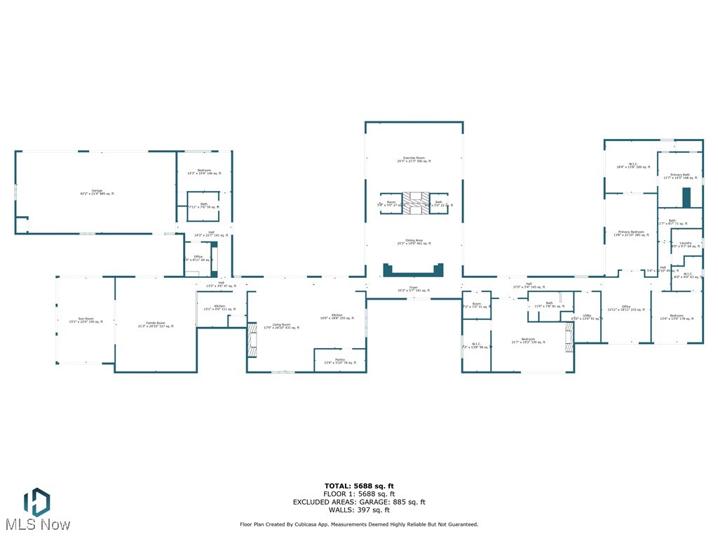 13079 Falling Water Road Strongsville, OH 44136 - Photo 50 of 50 View of property floor plan with actual square footage.