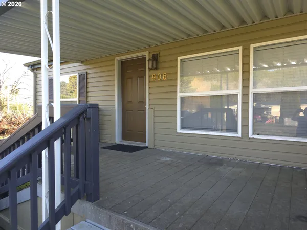 a view of front door