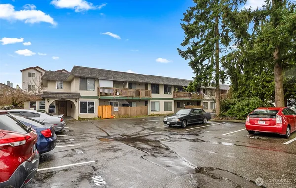 a car parked in front of a house