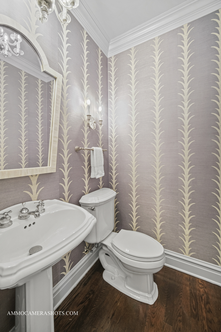 1161 Midwest Lane Wheaton, IL 60189 - Photo 13 of 45 a bathroom with a sink a toilet and a mirror