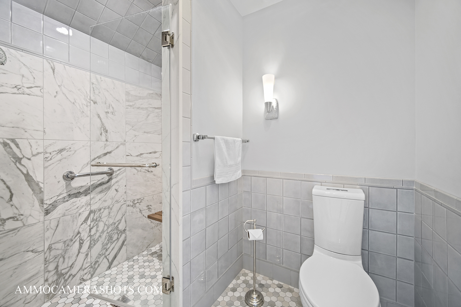 1161 Midwest Lane Wheaton, IL 60189 - Photo 26 of 45 a bathroom with a toilet and a shower