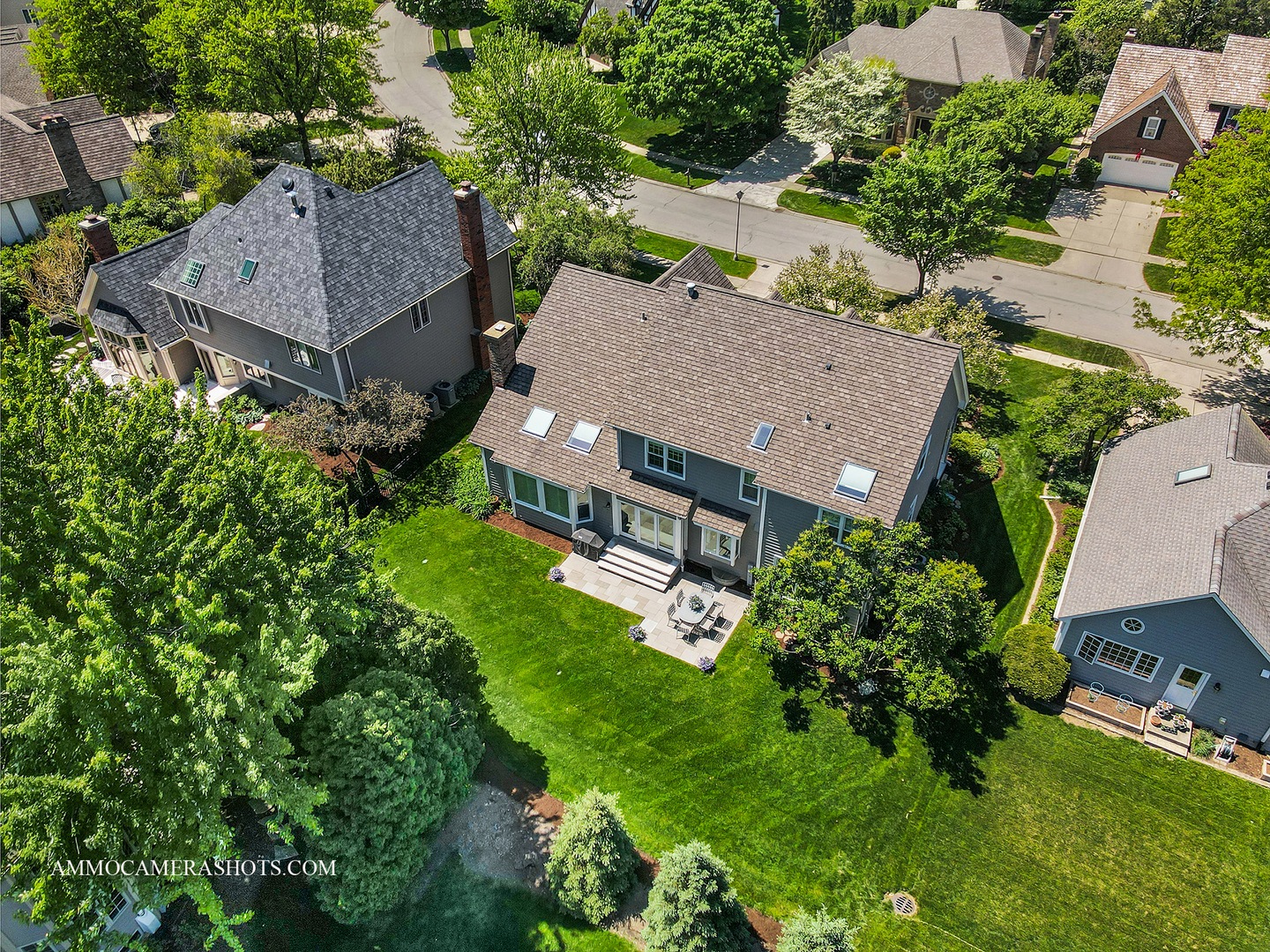1161 Midwest Lane Wheaton, IL 60189 - Photo 36 of 45 an aerial view of a house with a garden and plants