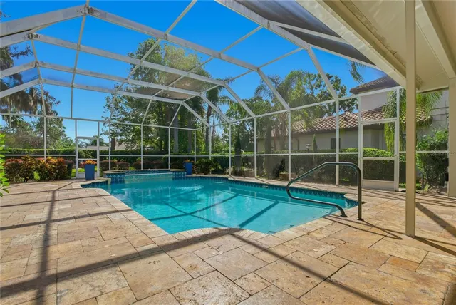 an aerial view of residential house with outdoor space