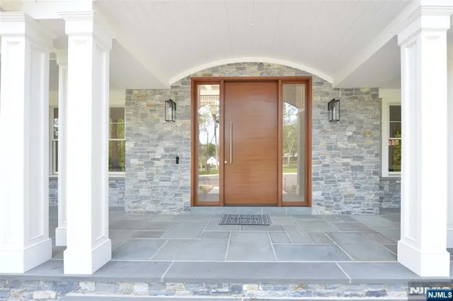 a front view of a house