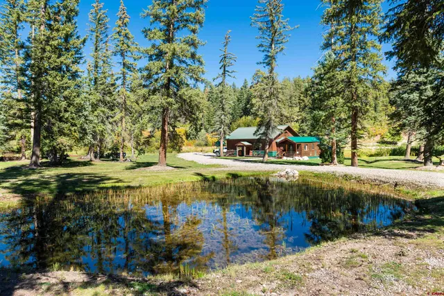 a view of outdoor space with garden