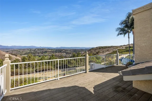 a view of a city and a mountain view