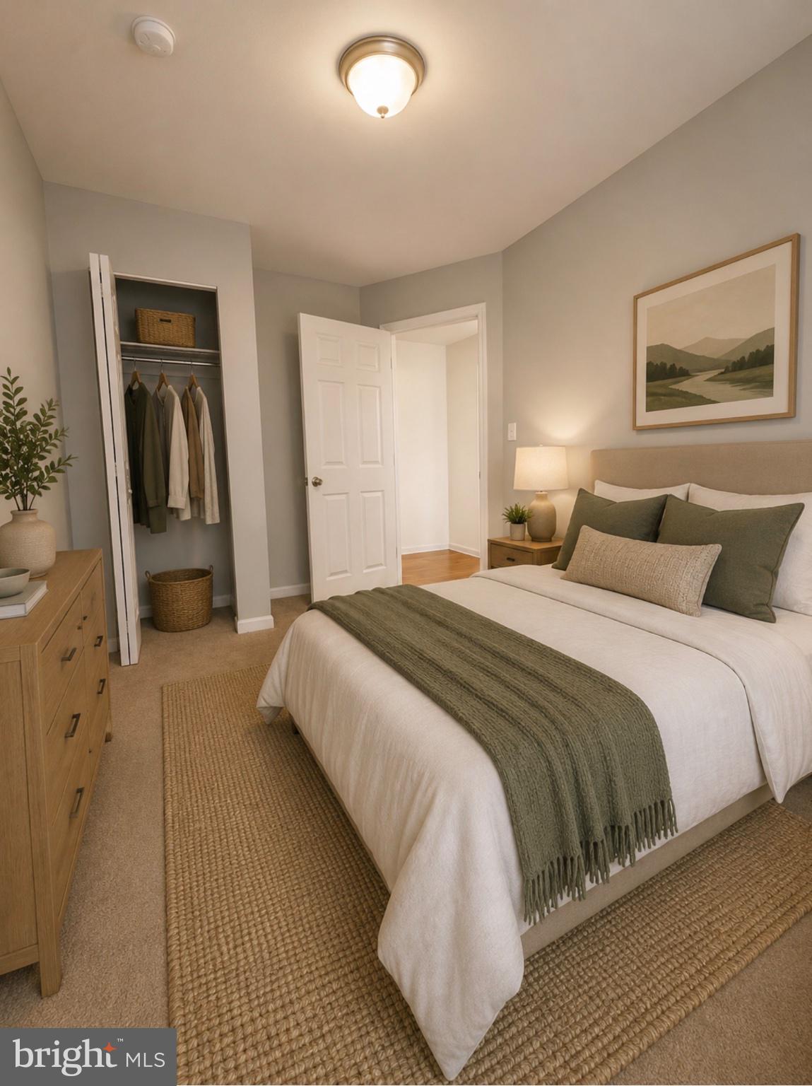 822 Wynnewood Road, Unit 1 Philadelphia, PA 19151 - Photo 10 of 16 a bedroom with a bed and wooden floor