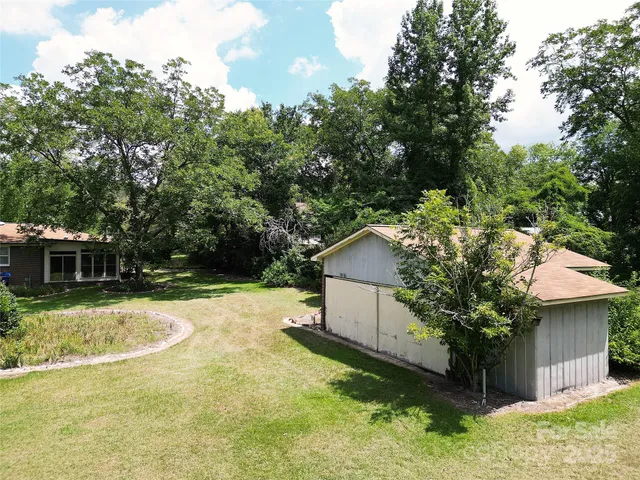 a house that has a tree in it