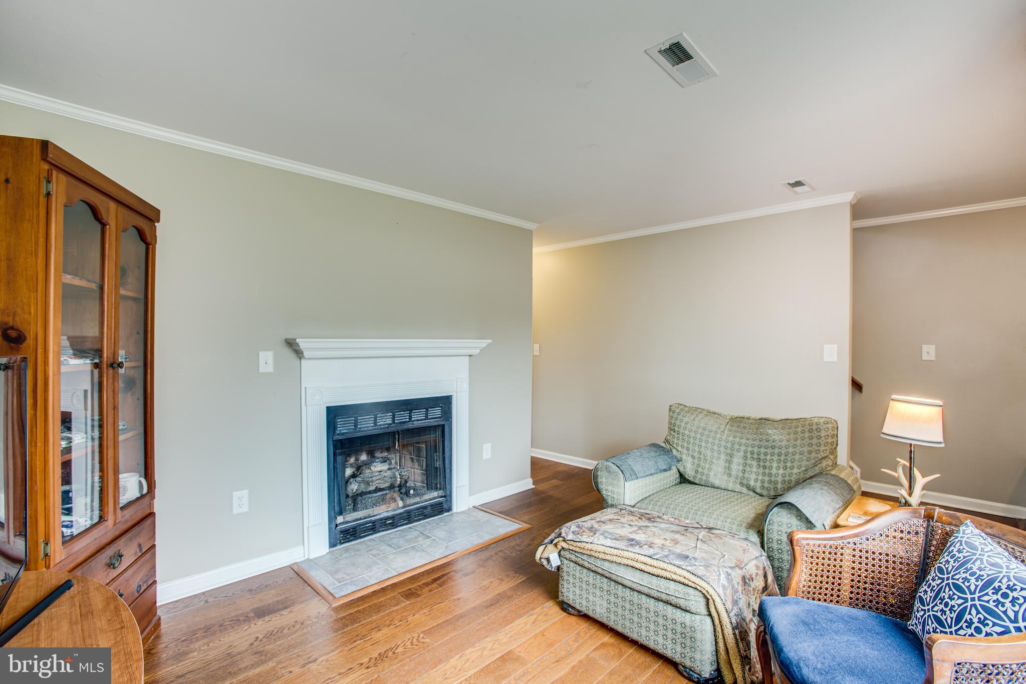 300 Windsor Ridge Court Fredericksburg, VA 22405 - Photo 6 of 35 Gas fireplace and wood flooring in the living room