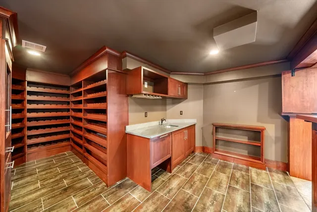 a view of kitchen and utility room