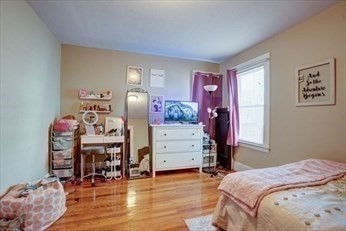 77 2nd Street, Unit 2 Medford, MA 02155 - Photo 5 of 18 a bedroom with a bed and wooden floor
