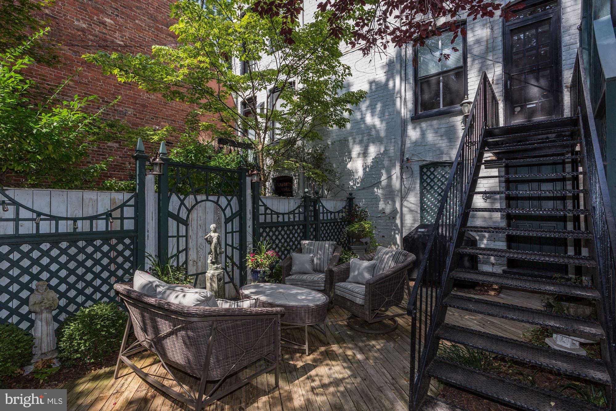 3042 R Street Northwest, Unit 1/2 Washington, DC 20007 - Photo 39 of 51 Amazing outdoor private patio