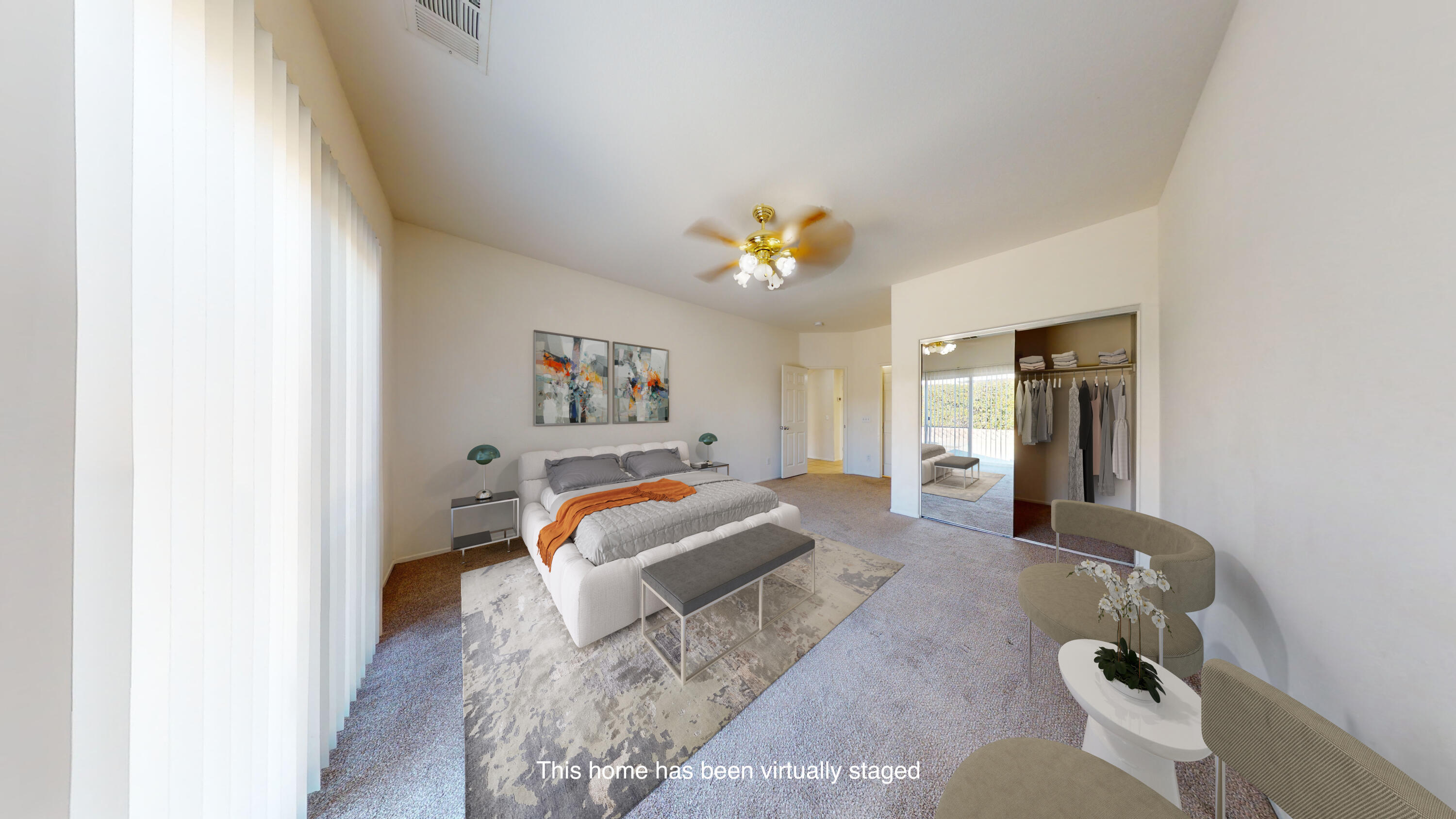 83276 Greenbrier Drive Indio, CA 92203 - Photo 5 of 12 a bedroom with a bed and a couch