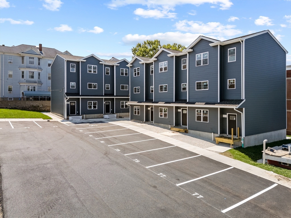 a view of a building with many windows