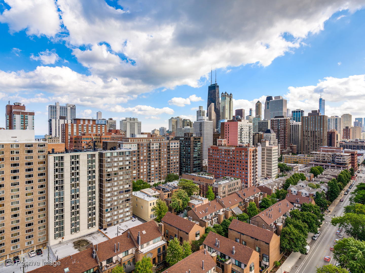1355 North Sandburg Terrace, Unit 2201D Chicago, IL 60610 - Photo 28 of 44 a city view with tall buildings
