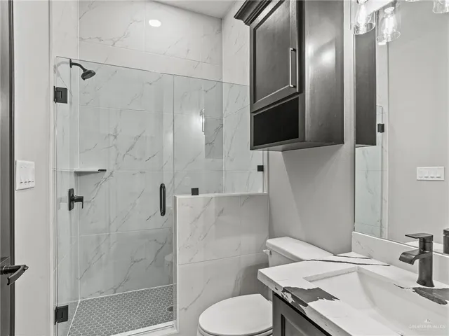 a close view of closet