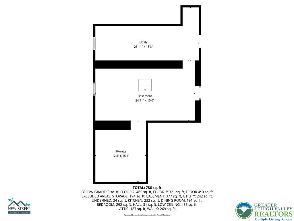202 Main Street Portland, PA 18343 - Photo 36 of 40 a picture of a floor plan