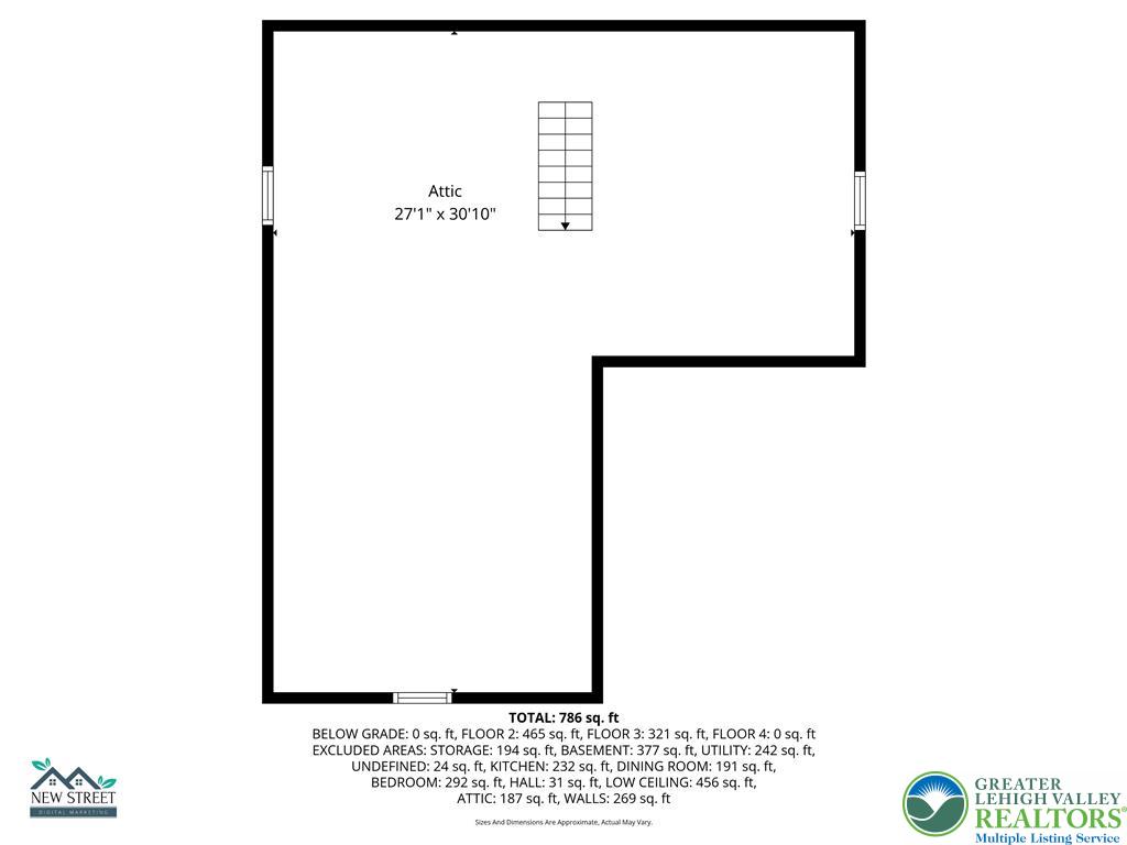 202 Main Street Portland, PA 18343 - Photo 40 of 40 a picture of a bench in a white wall